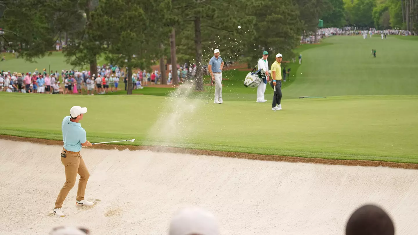 The hallowed sand of the golf course