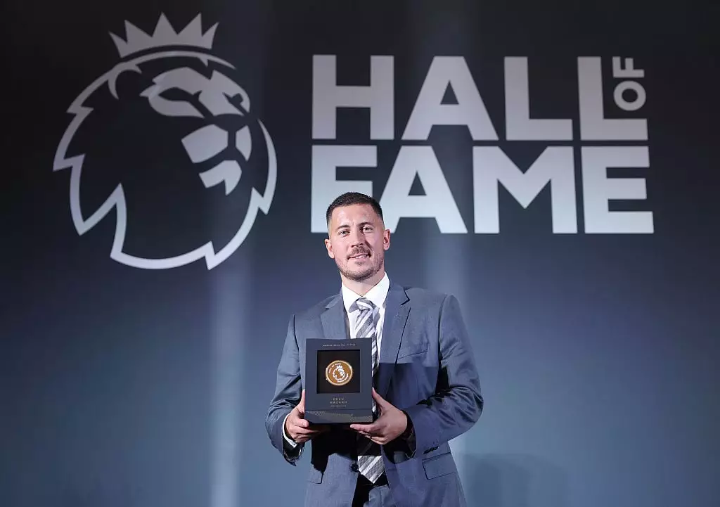 Eden Hazard is the latest player to be inducted into the Hall of Fame. (Image: Harry Murphy/Getty Images for Premier League)