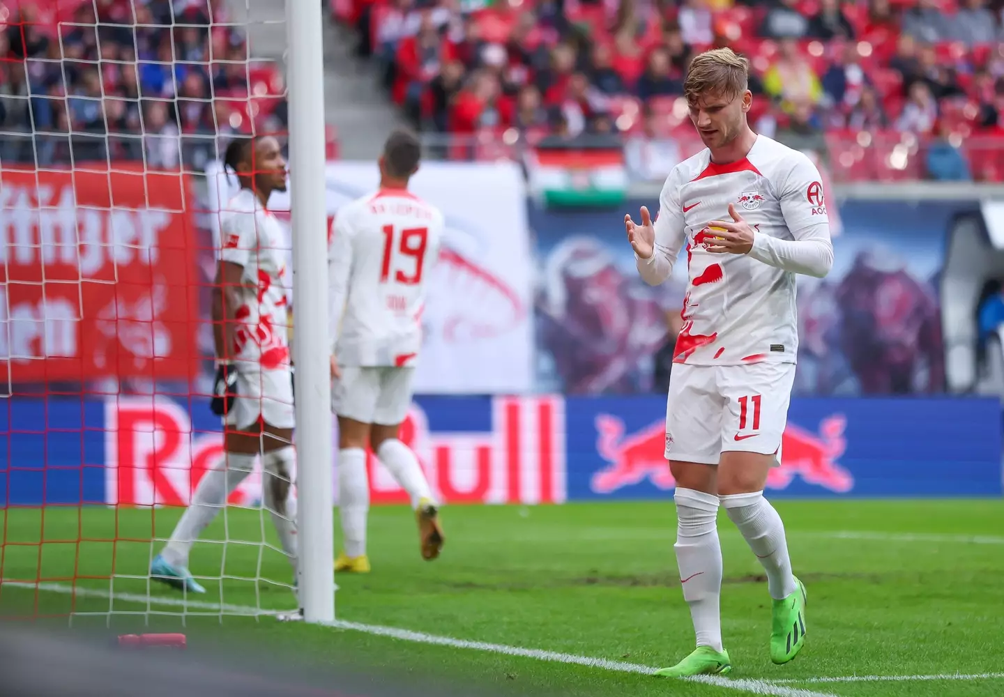 Timo Werner in action for RB Leipzig. (Alamy)