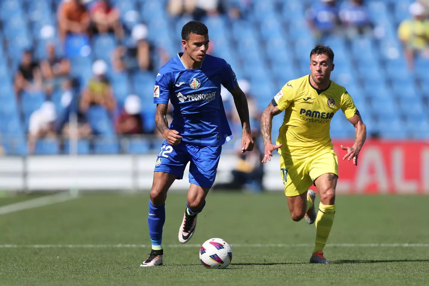 Mason Greenwood in action for Getafe. Image: Getty 