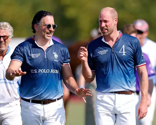 Amr Zedan pictured with Prince William (Image: Getty)