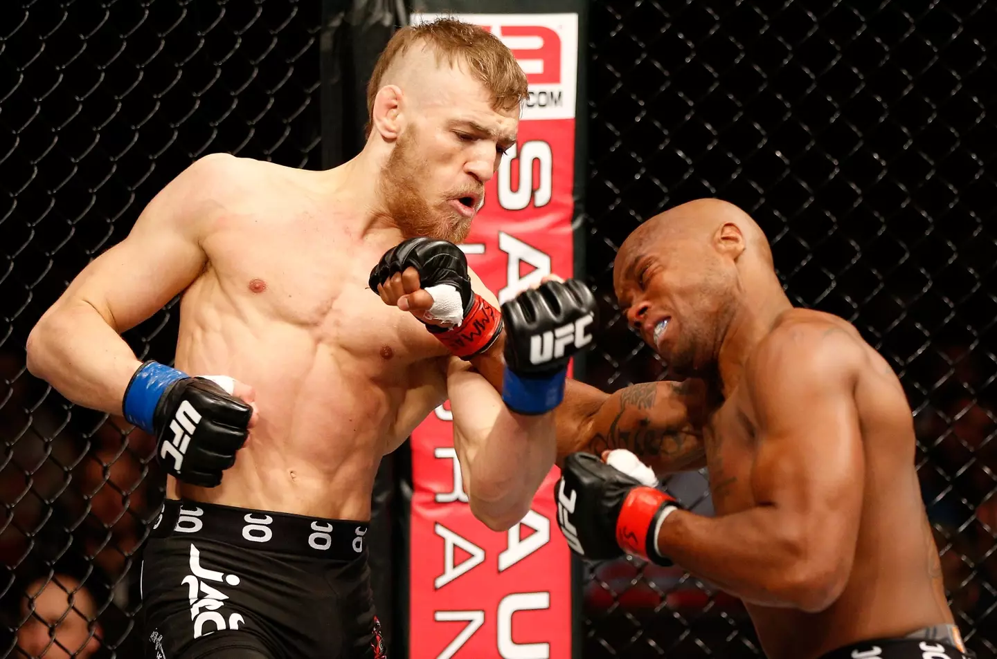Conor McGregor against Marcus Brimage during his UFC debut. Image: Getty