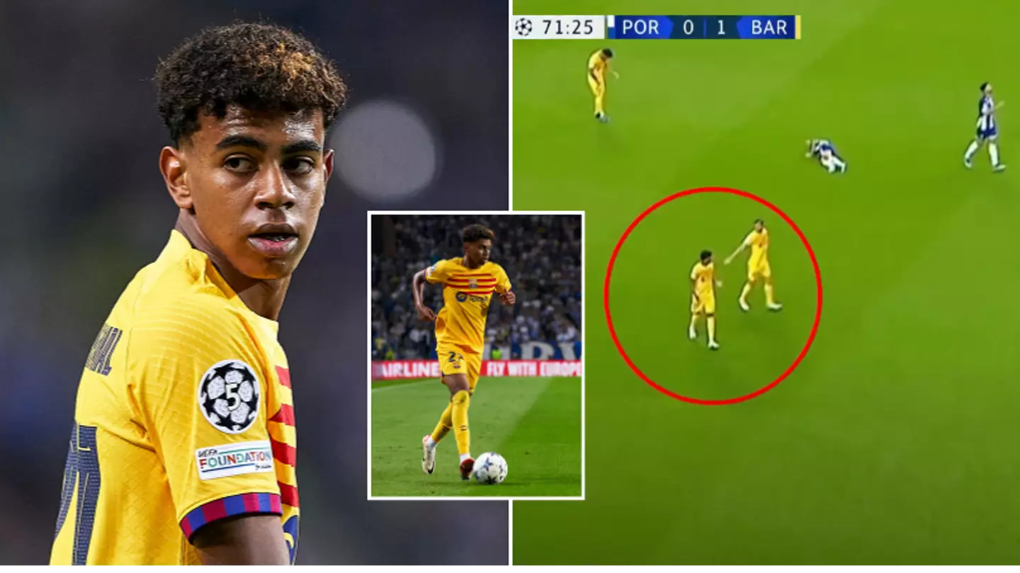 Barcelona spent almost 10 minutes with 10 men vs FC Porto after Lamine Yamal left the pitch
