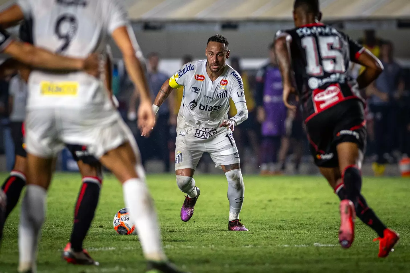 Neymar impressed on his second debut for Santos. (Image: Getty)