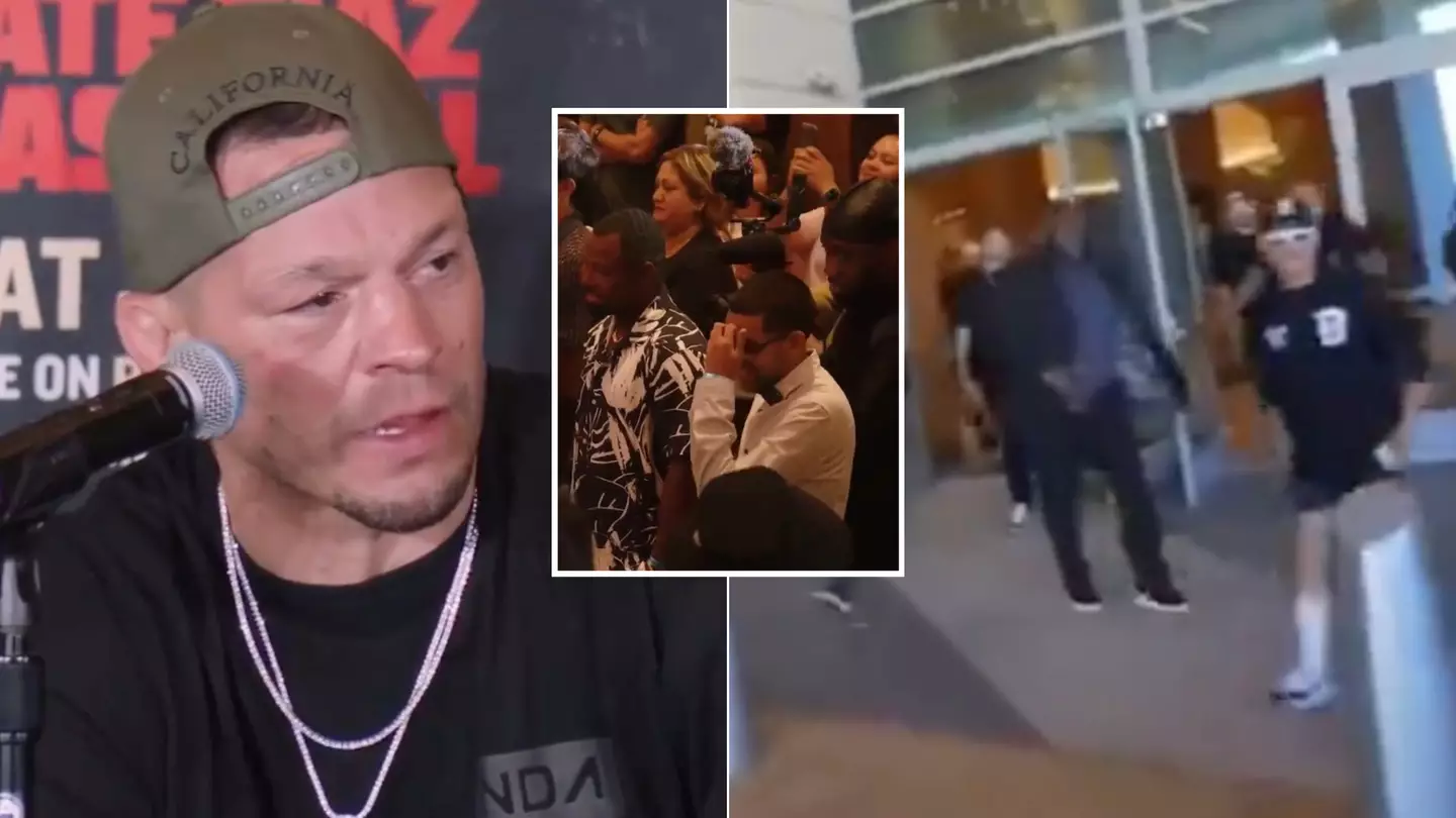 Nate Diaz loses it after being ‘disrespected’ by streamer during Jorge Masvidal press conference