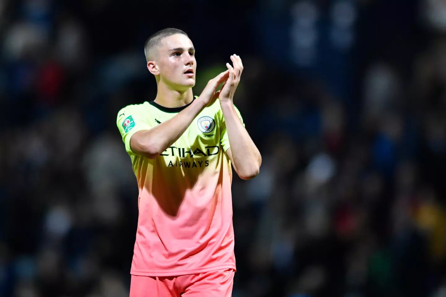 Taylor Harwood-Bellis for Manchester City (Image: Action Plus Sports Images/Alamy)