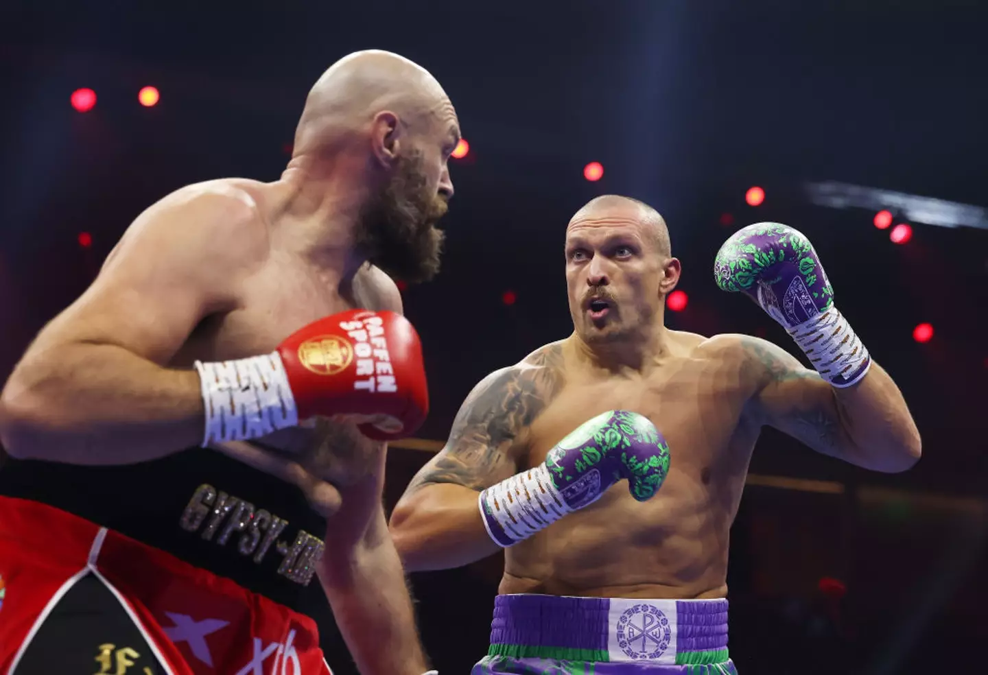 Oleksandr Usyk retained his WBA, WBO and IBF heavyweight titles with the win over Tyson Fury on Saturday. (Image: Getty)