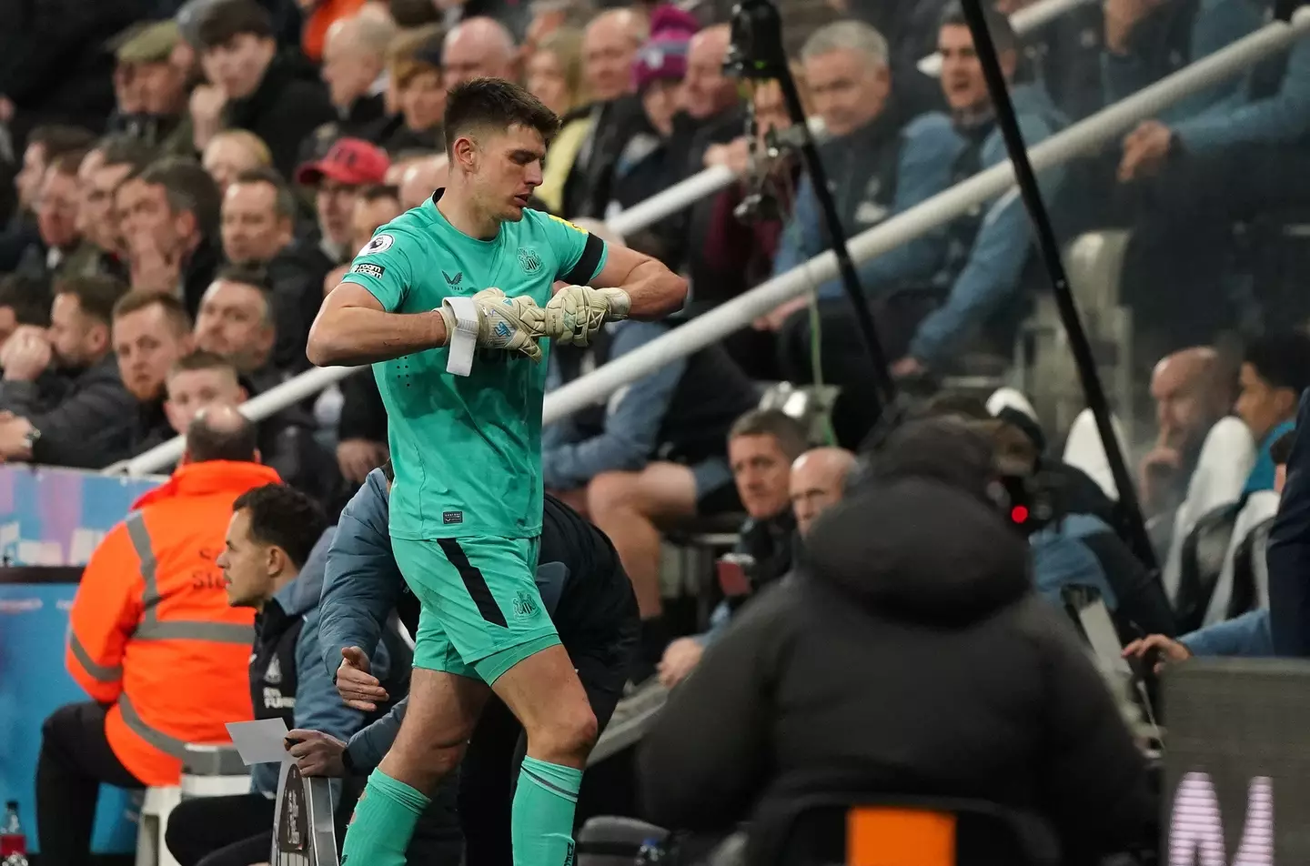 Nick Pope will miss the final through suspension. (PA Images)