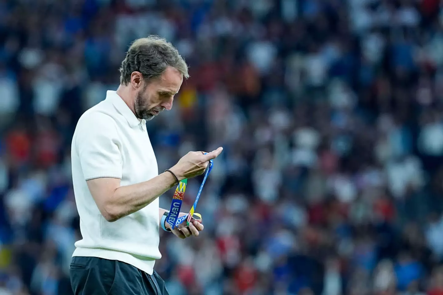 Former England manager Gareth Southgate pictured after the Euro 2024 final defeat to Spain -