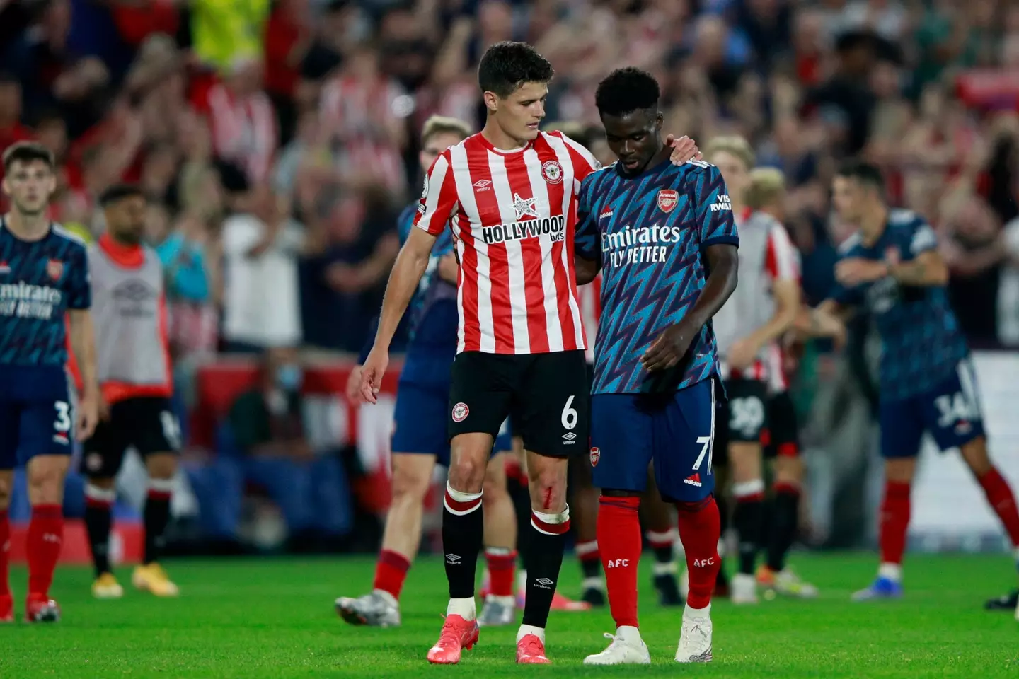 Arsenal were humiliated by newly-promoted Brentford in a damning 2-0 defeat