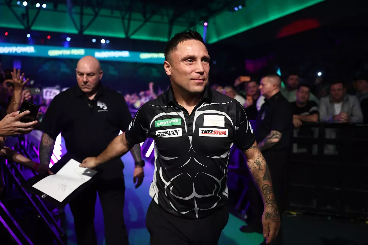 Price won the World Darts Championship in 2021. Image credit: Getty