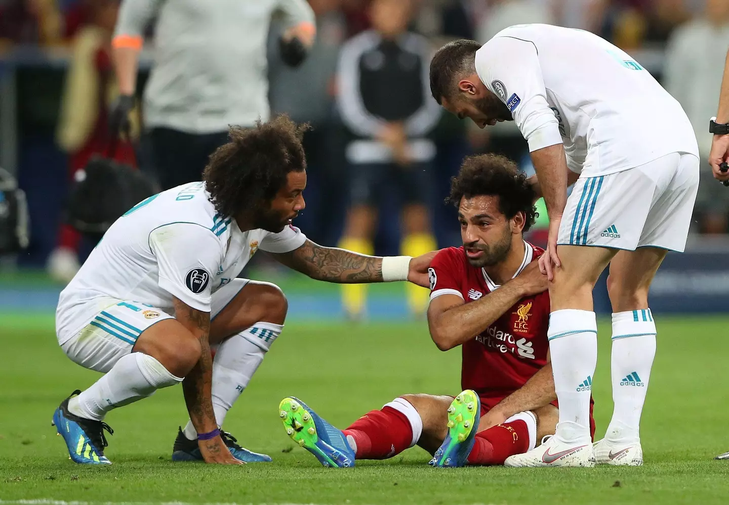 Salah's injury was a huge turning point last time the two sides met in the final. Image