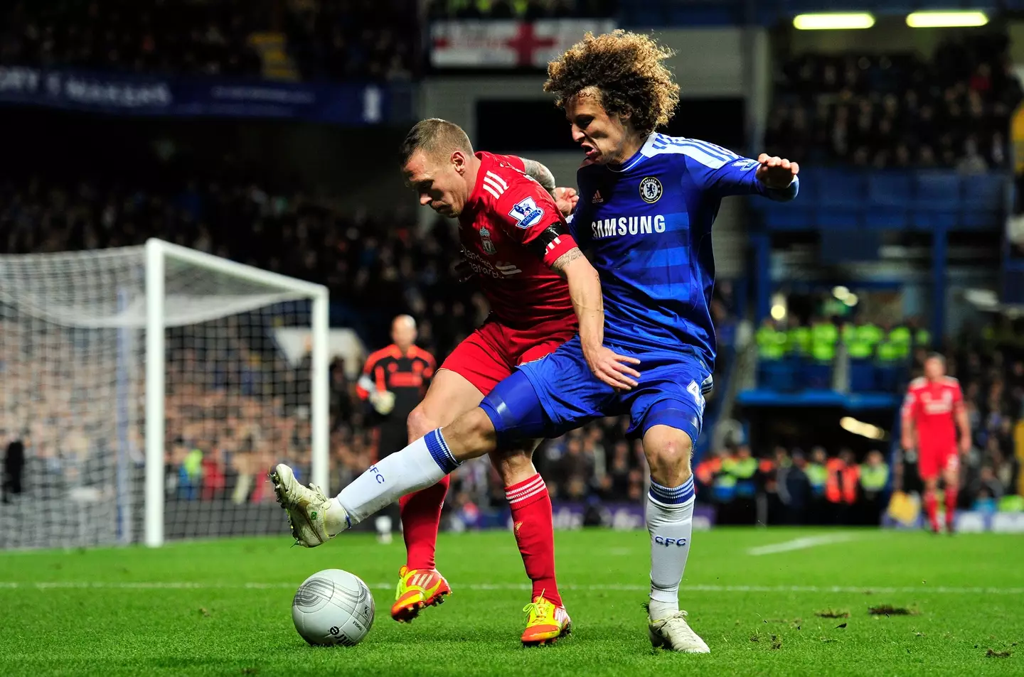 David Luiz in action for Chelsea against Liverpool. Image: Getty