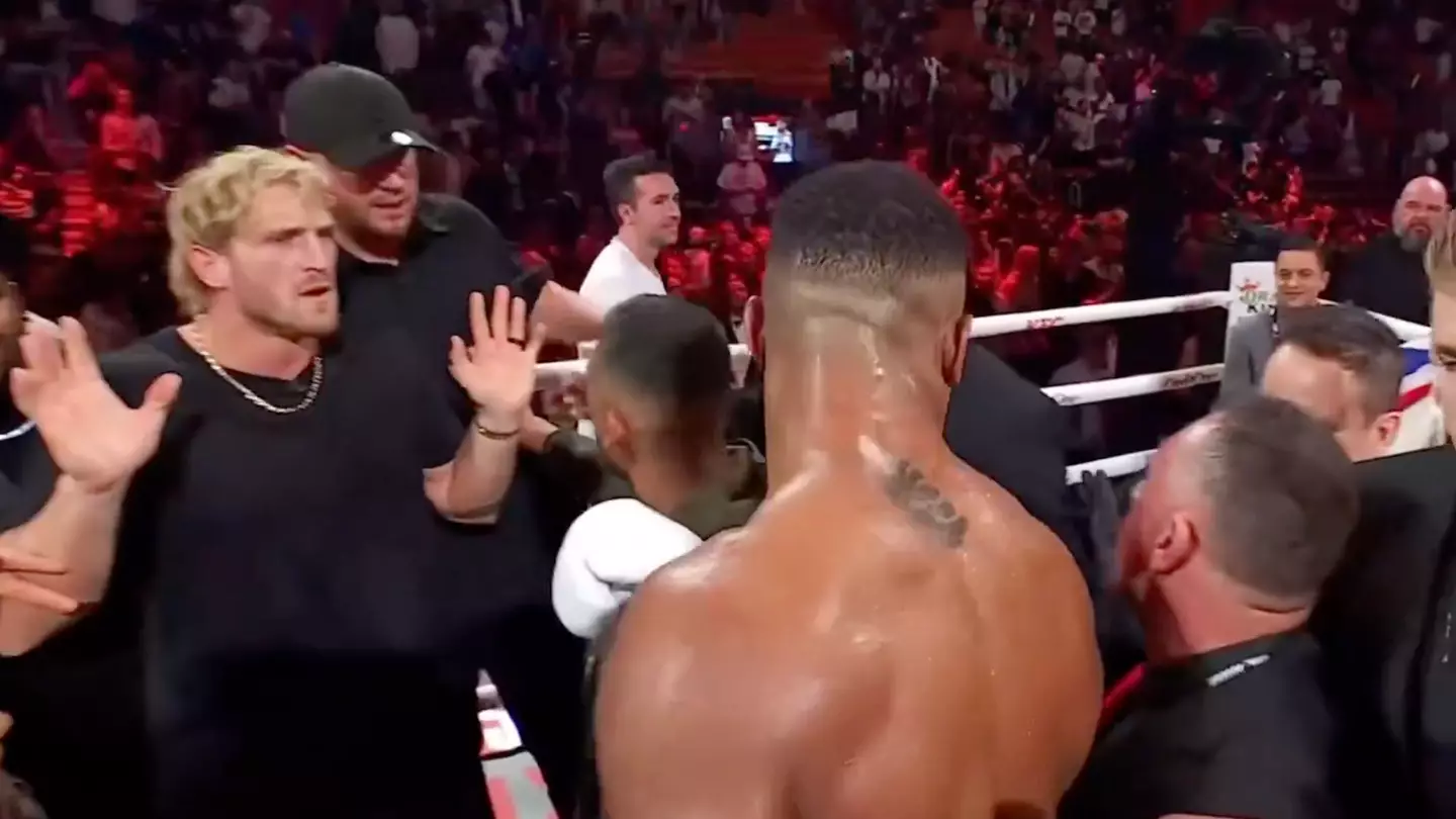 Heated Moment Between Logan Paul and Anthony Joshua Explained as Tensions Flare in Ring