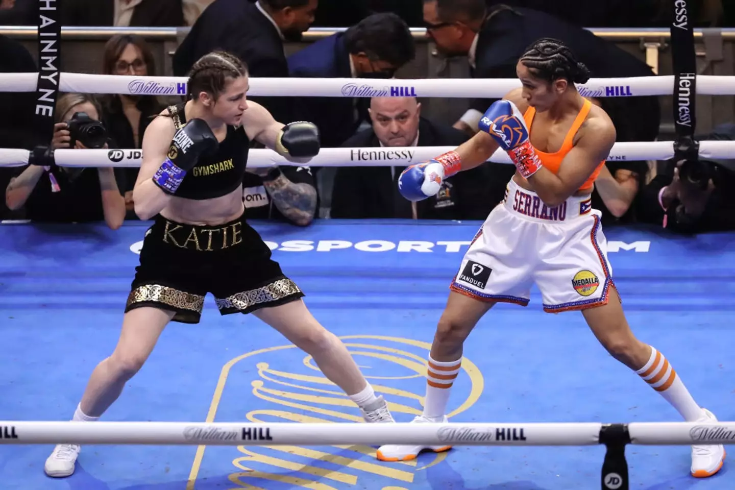 Taylor will fight Serrano in a rematch on July 20 (Image: Getty)