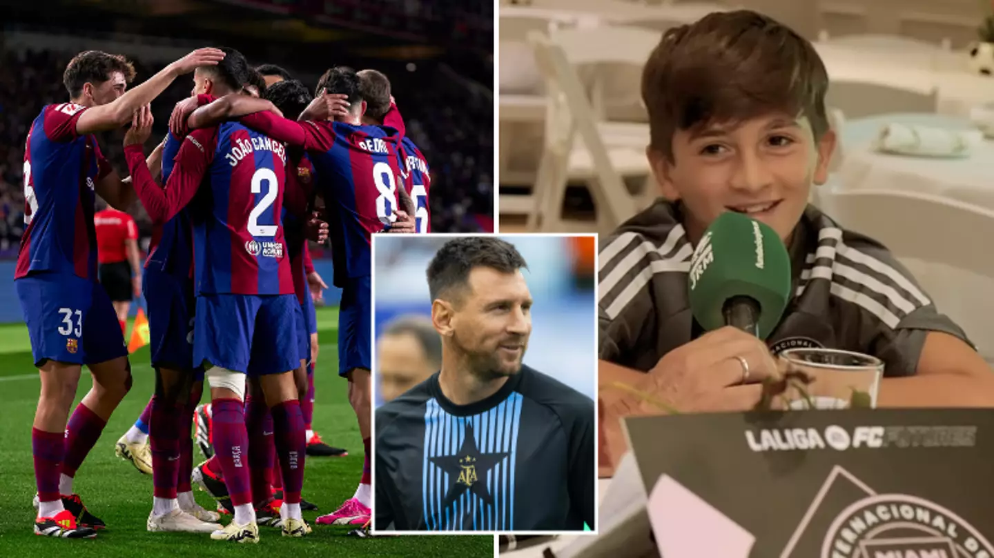 Lionel Messi's son names the one current Barcelona player he wants to play with when he's older