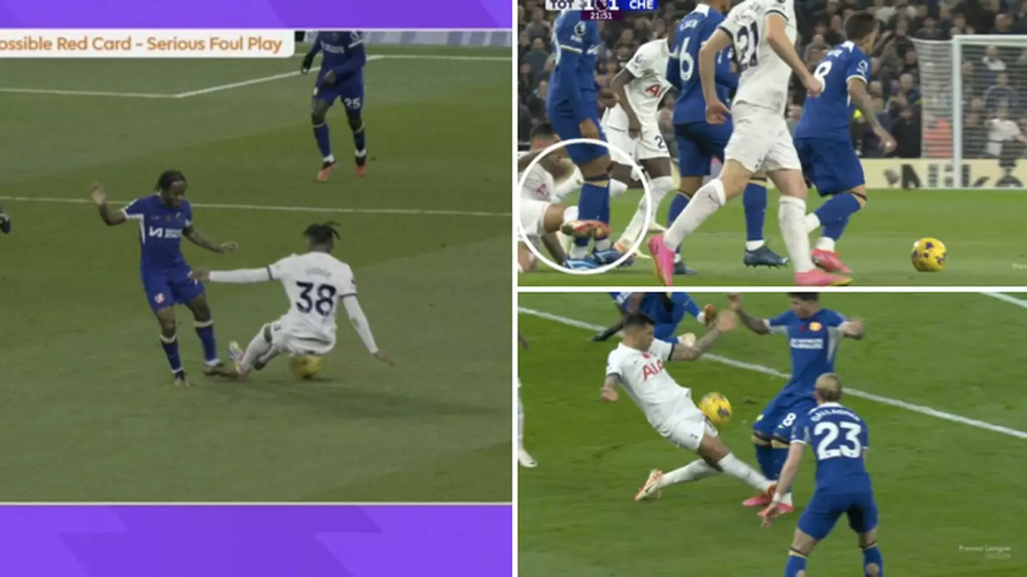 Cristian Romero SENT OFF against Chelsea, this is the craziest game of the season already