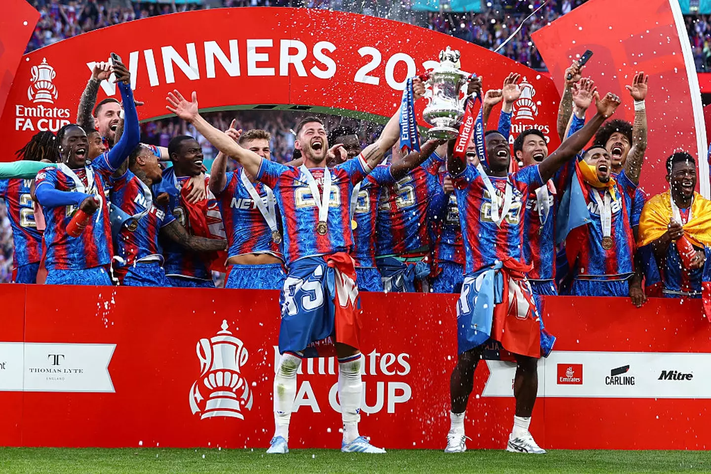 Crystal Palace won the FA Cup in May. (Image: Getty)
