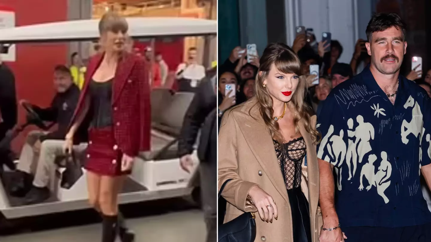 Taylor Swift heard making cutting three-word remark to security guard at NFL match involving Travis Kelce
