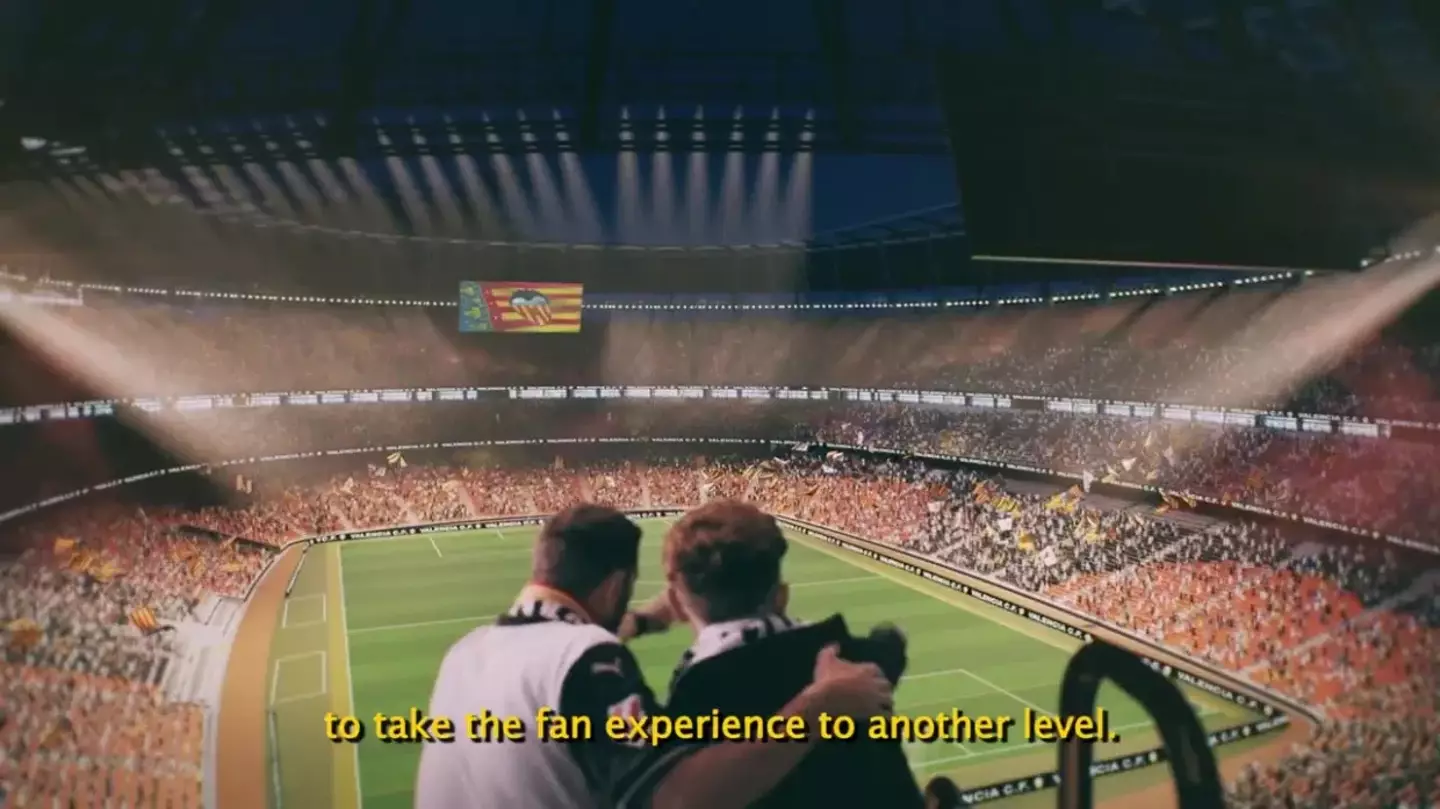 Valencia hope the stadium is ready for the 2027/28 season. Image: X/@valenciacf