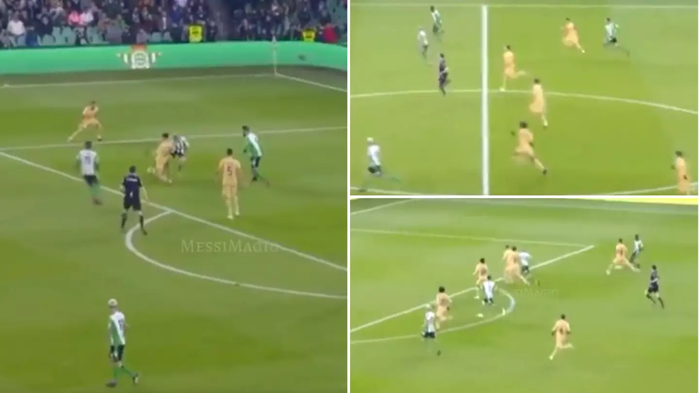 Barcelona's insane commitment to get back and defend against Real Betis has gone viral