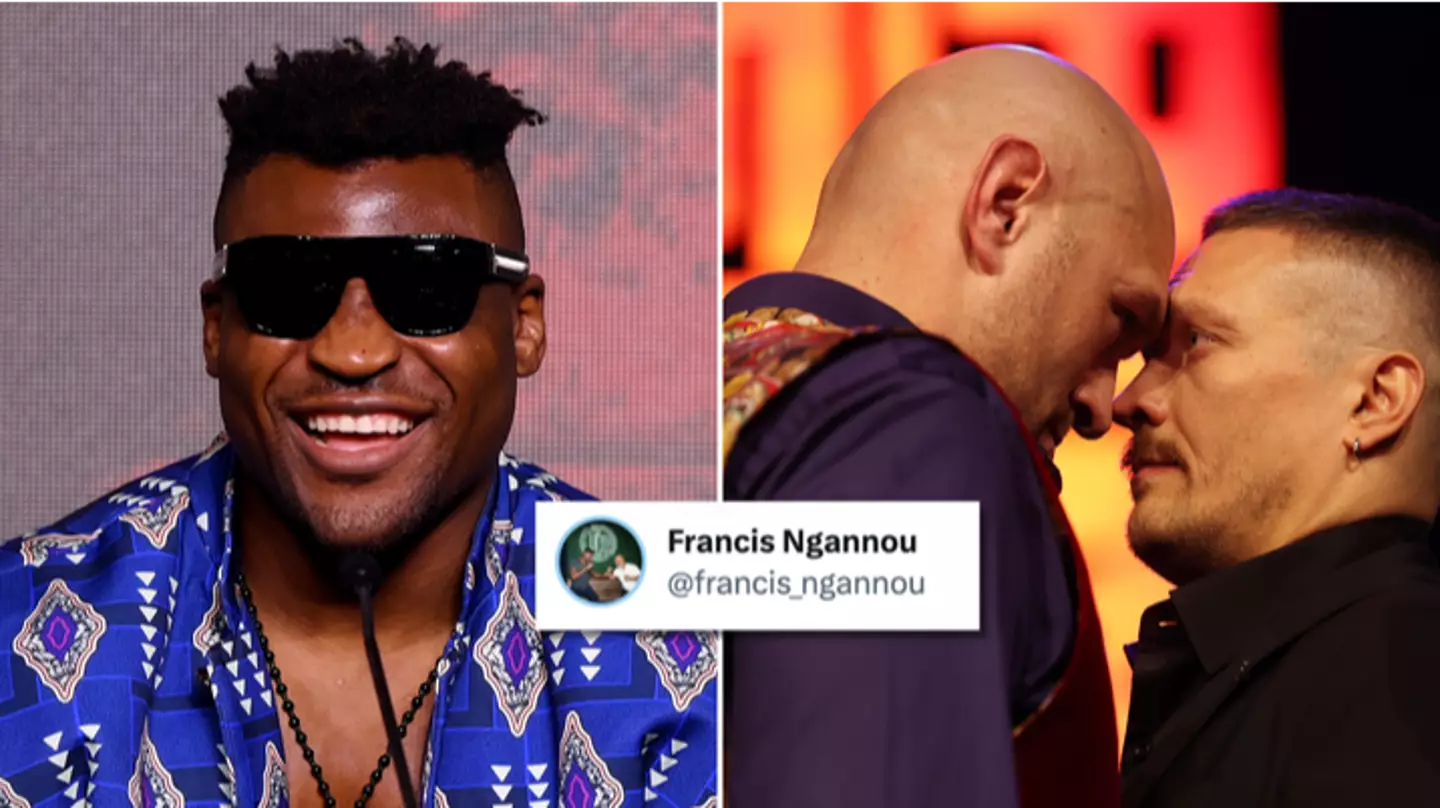 Francis Ngannou has brilliant response after hearing Tyson Fury vs Oleksandr Usyk postponement