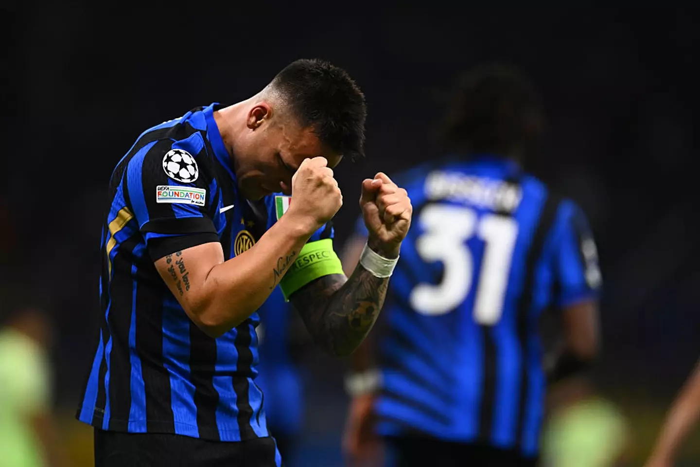 Lautaro Martinez scored the opening goal for Inter Milan in the second leg of their Champions League clash with Barcelona. (Image: Getty)