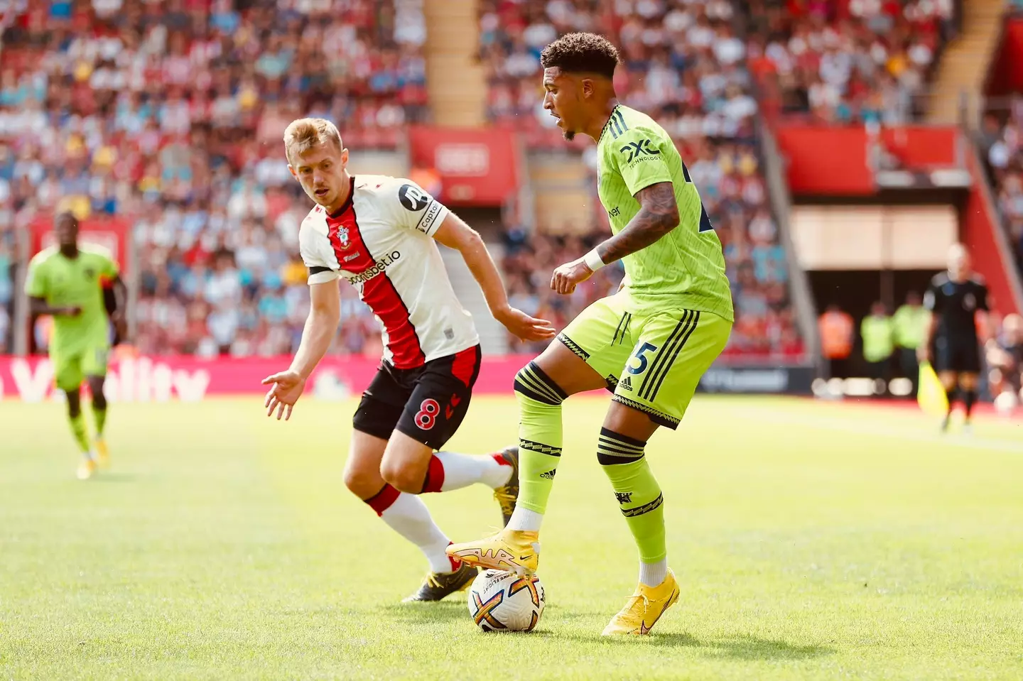 Jadon Sancho against Southampton (Man Utd)