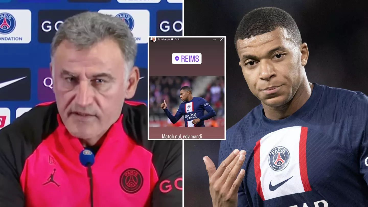 Kylian Mbappe didn't hold back in controversial, deleted Instagram story after PSG's 0-0 draw with Reims