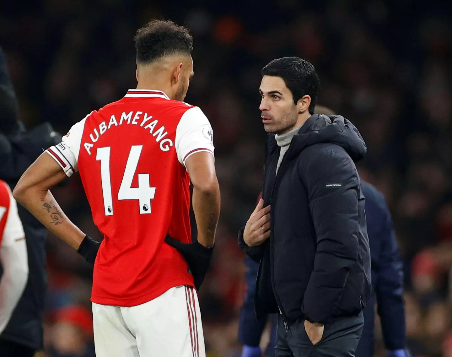 Arteta stripped Aubameyang of the Arsenal captaincy last season (Image: Alamy)