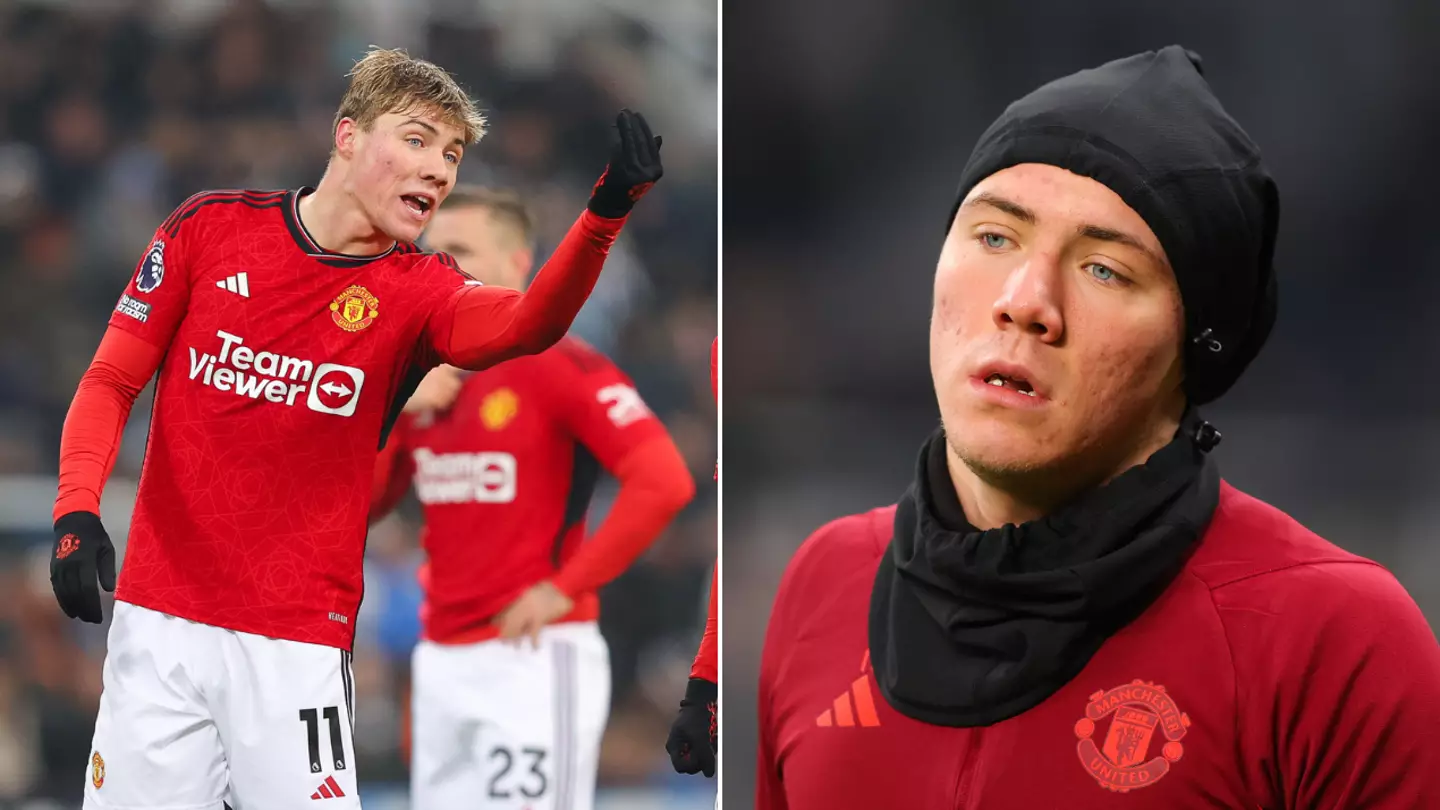 Rasmus Hojlund spotted 'complaining' about Man Utd teammate during Chelsea game