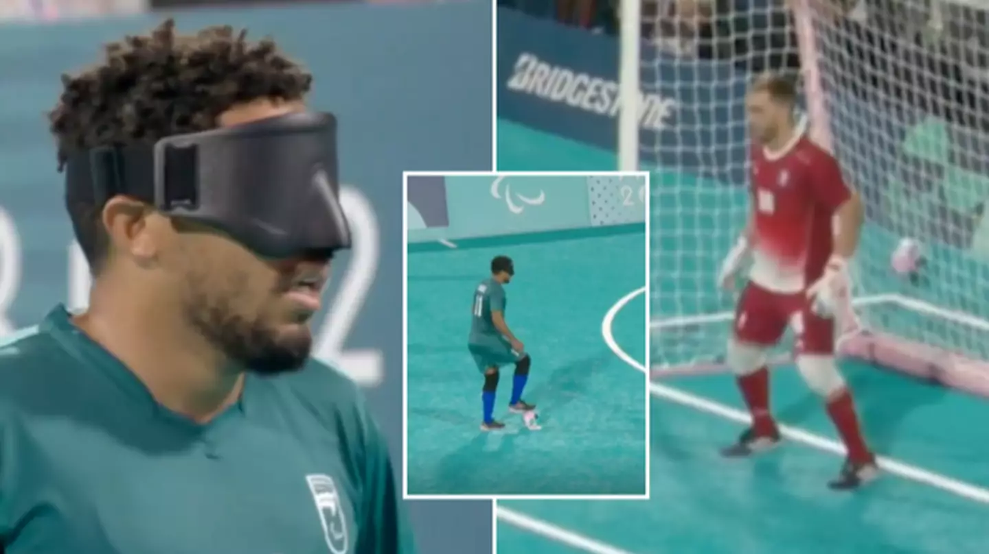 Fans have had their minds blown after seeing how a penalty kick is taken in blind football at the Paralympics