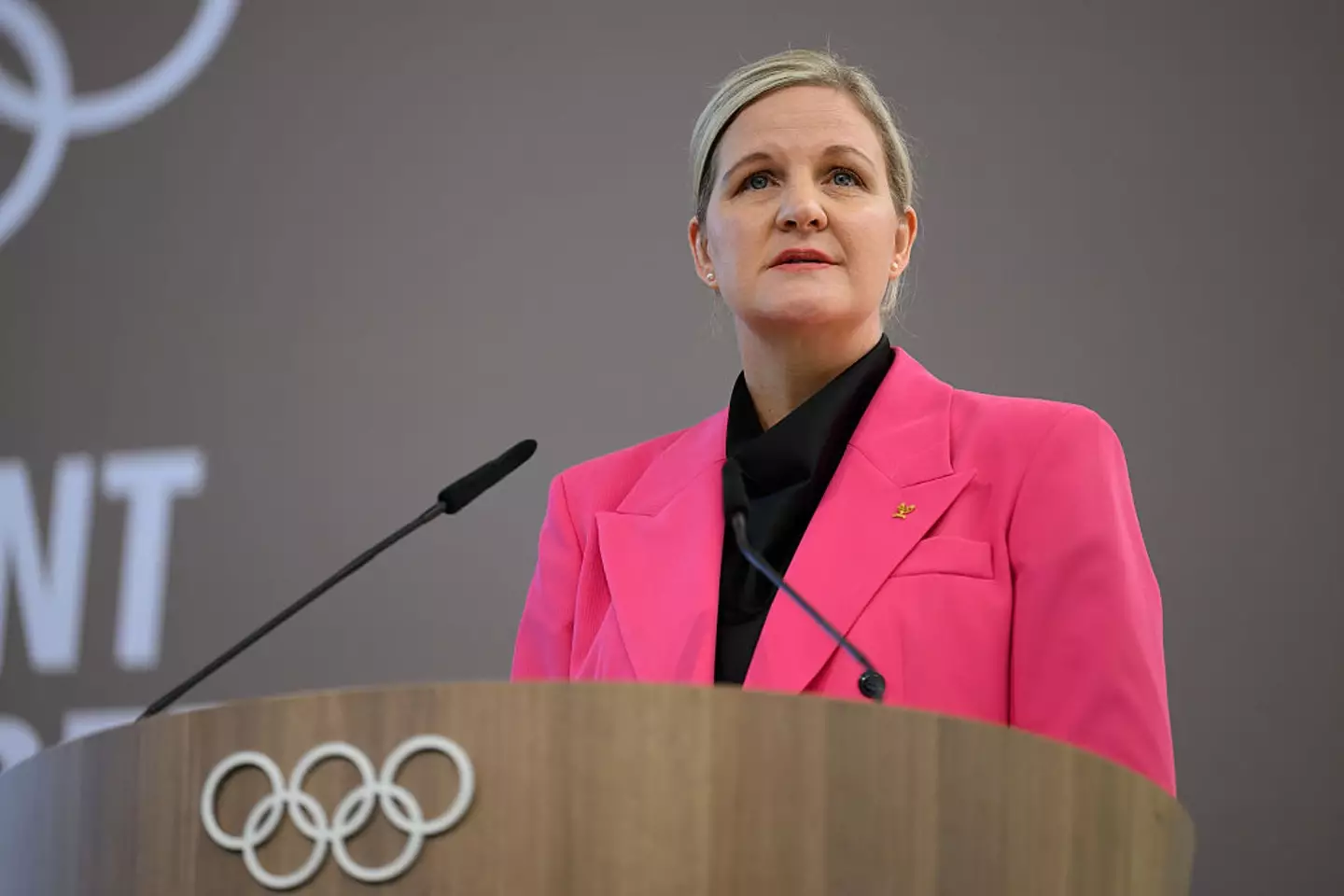 Kirsty Conventry held her first press conference as IOC President on June 23. (Image: Getty)