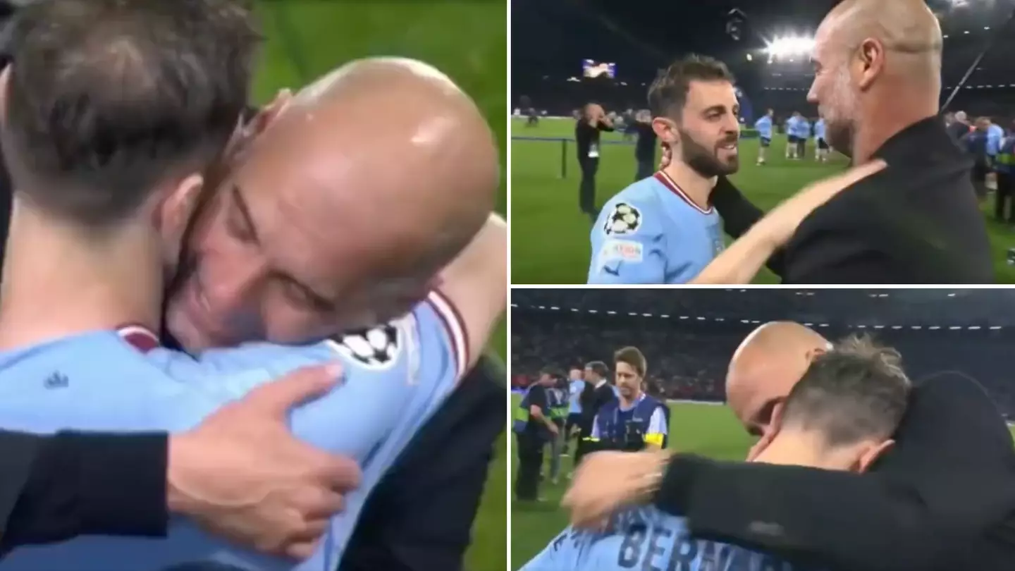 Fans noticed Pep Guardiola and Bernardo Silva moment during Champions League celebrations, think it's the end