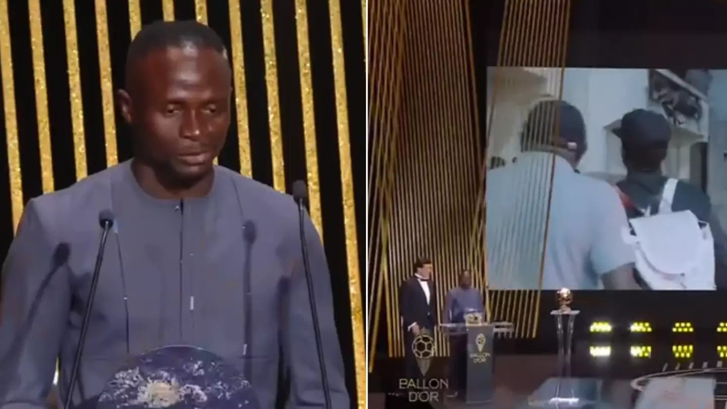 Humble Sadio Mane gives heartwarming speech after winning the Socrates Award at Ballon d'Or ceremony