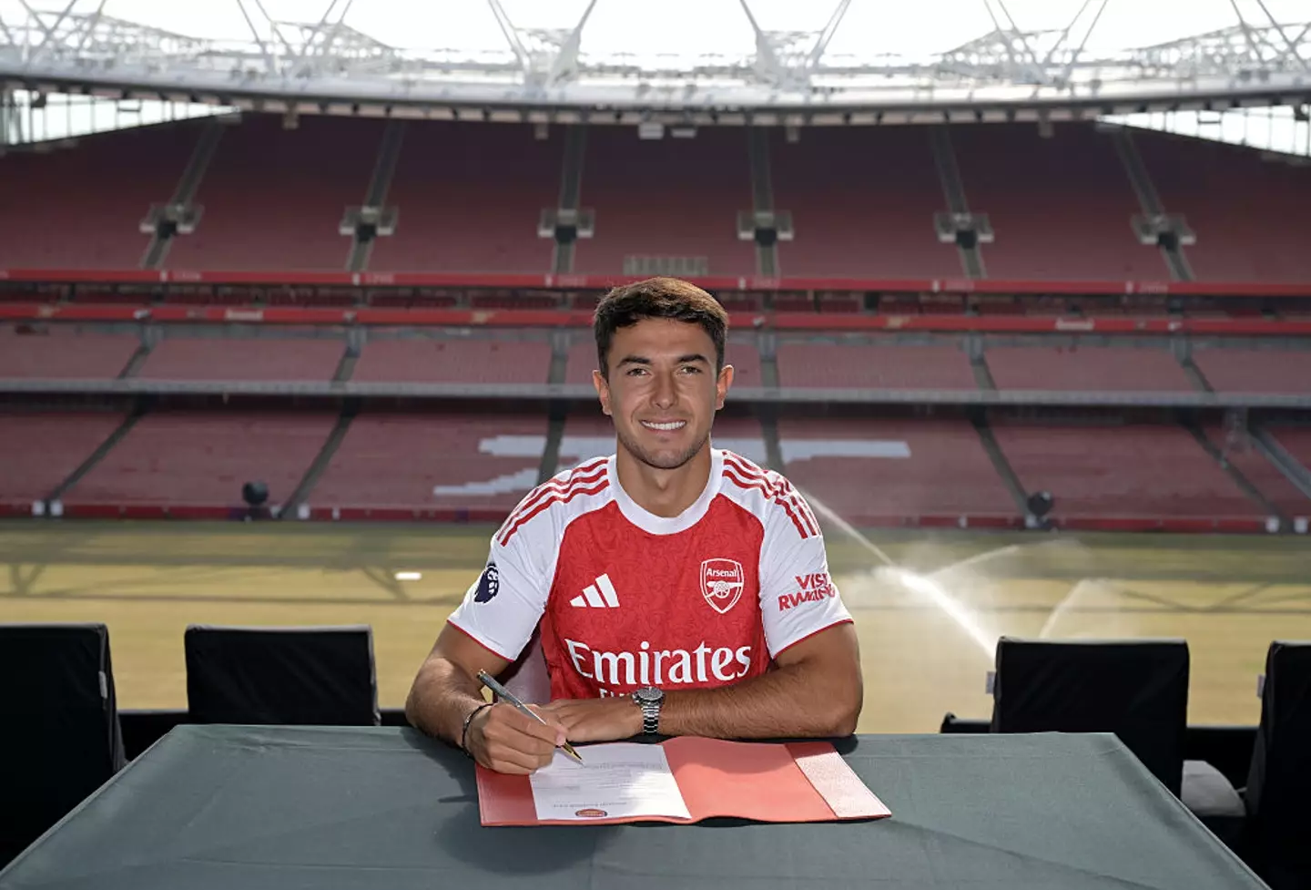 Arsenal confirmed the signing of Martin Zubimendi on Sunday. (Image: Getty)