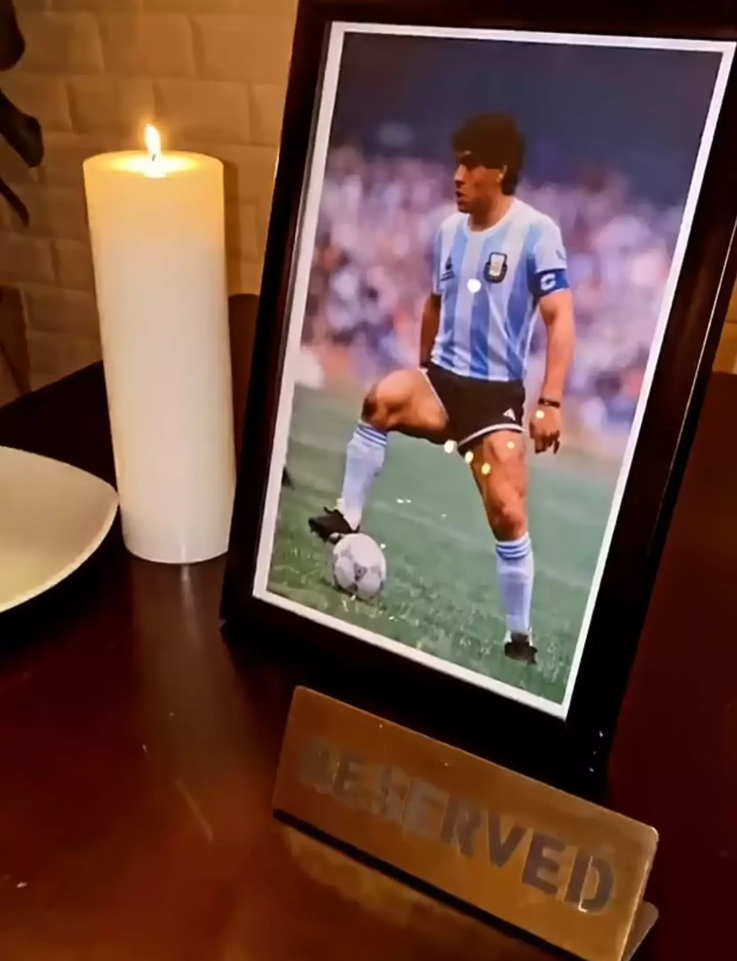 The table reserved at the restaurant. (Image