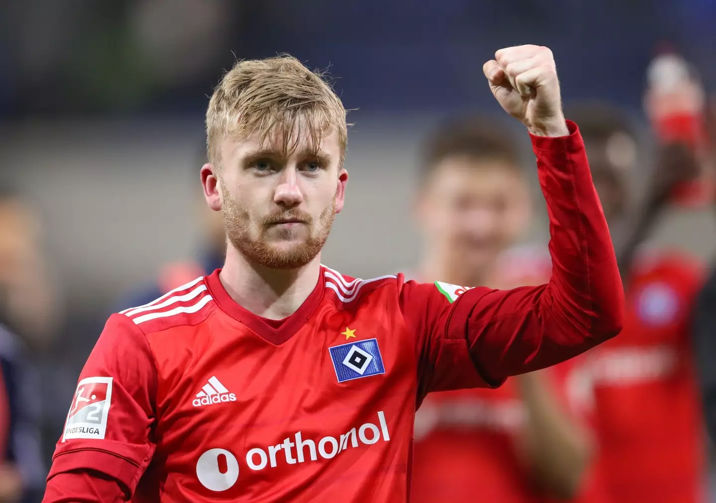 Tommy Doyle in action for Hamburg. dpa picture alliance / Alamy