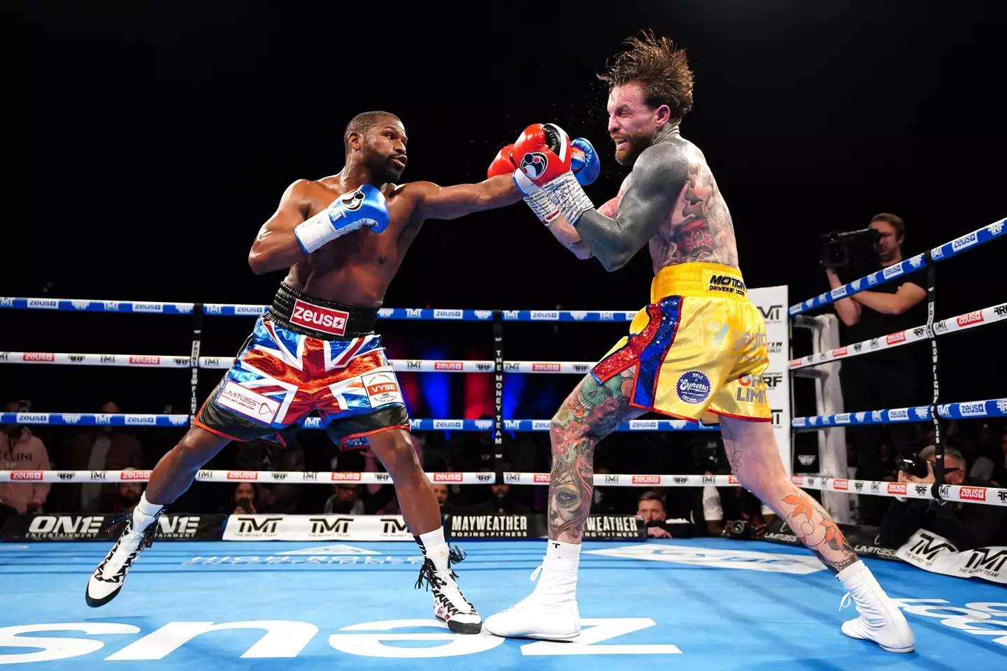 Mayweather took on Chalmers on Saturday. (Image