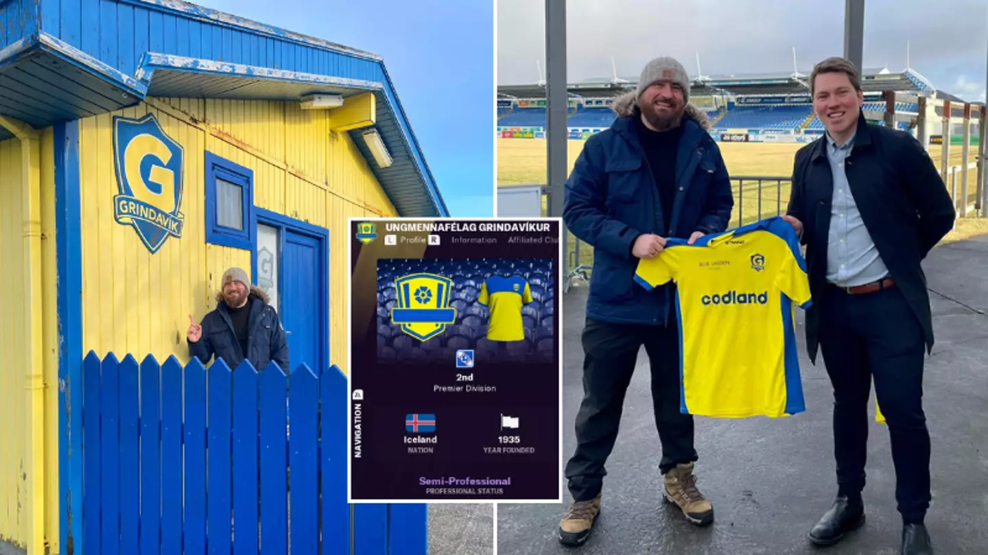 Man goes on holiday to small town in Iceland to visit team he manages on Football Manager