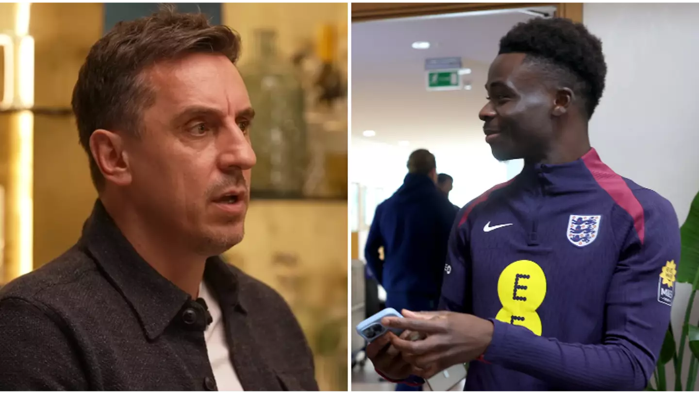 Gary Neville’s Bukayo Saka prediction resurfaces after player pulls out of England squad