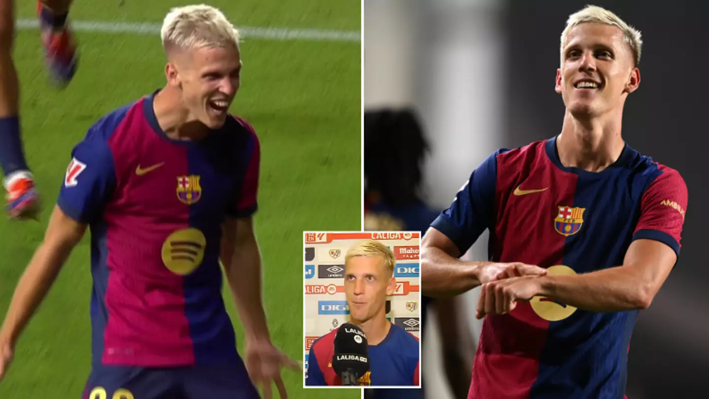 Dani Olmo explains real meaning behind his 'watch' celebration after scoring on Barcelona debut