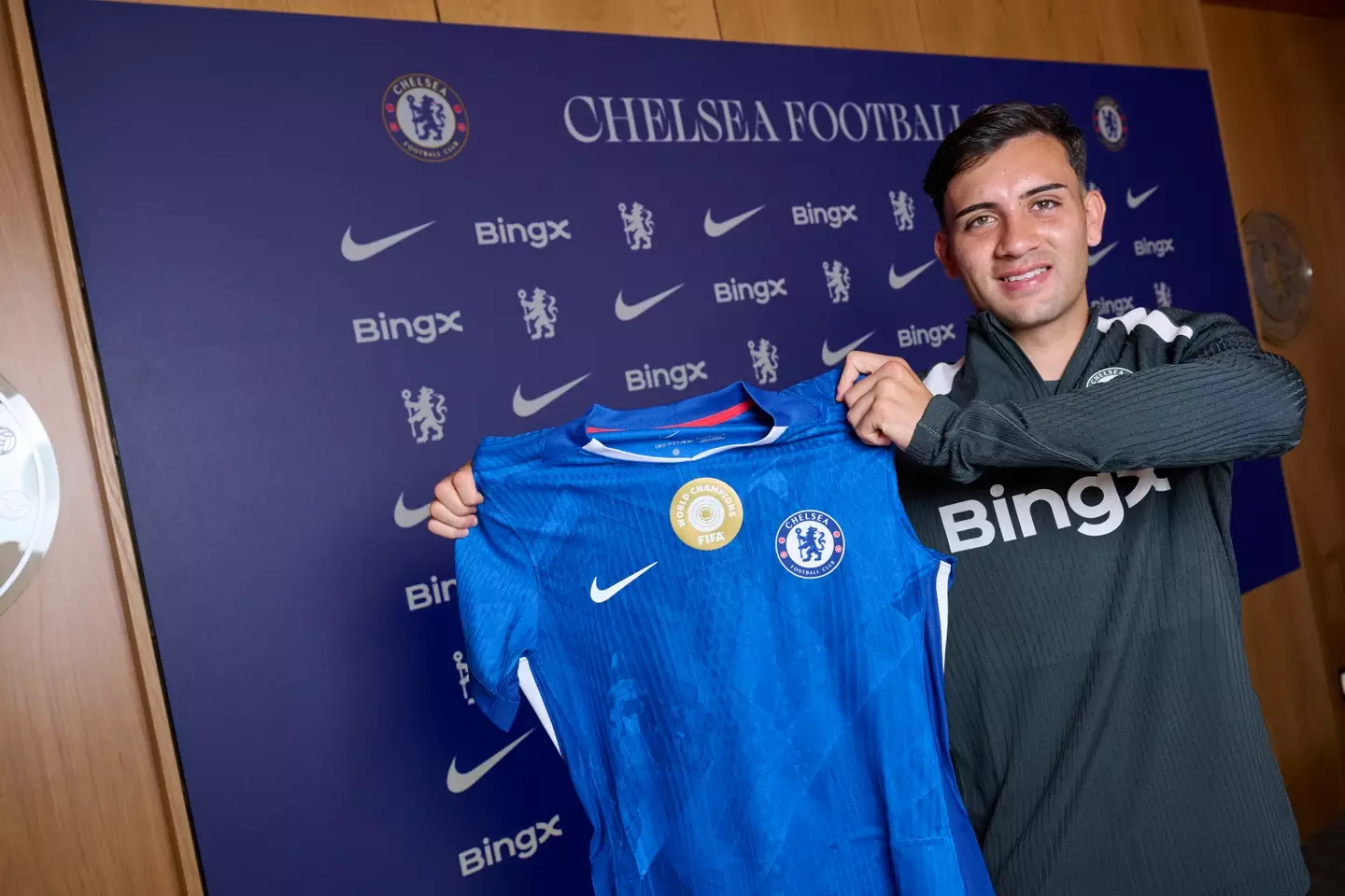 Facundo Buonanotte has not made Chelsea's Champions League squad. Image: Getty