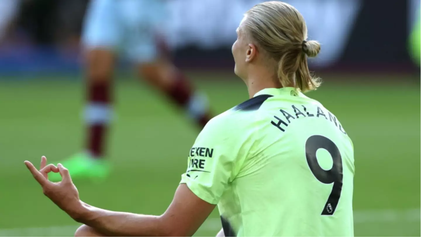 Erling Haaland scored an impressive brace on his Premier League debut