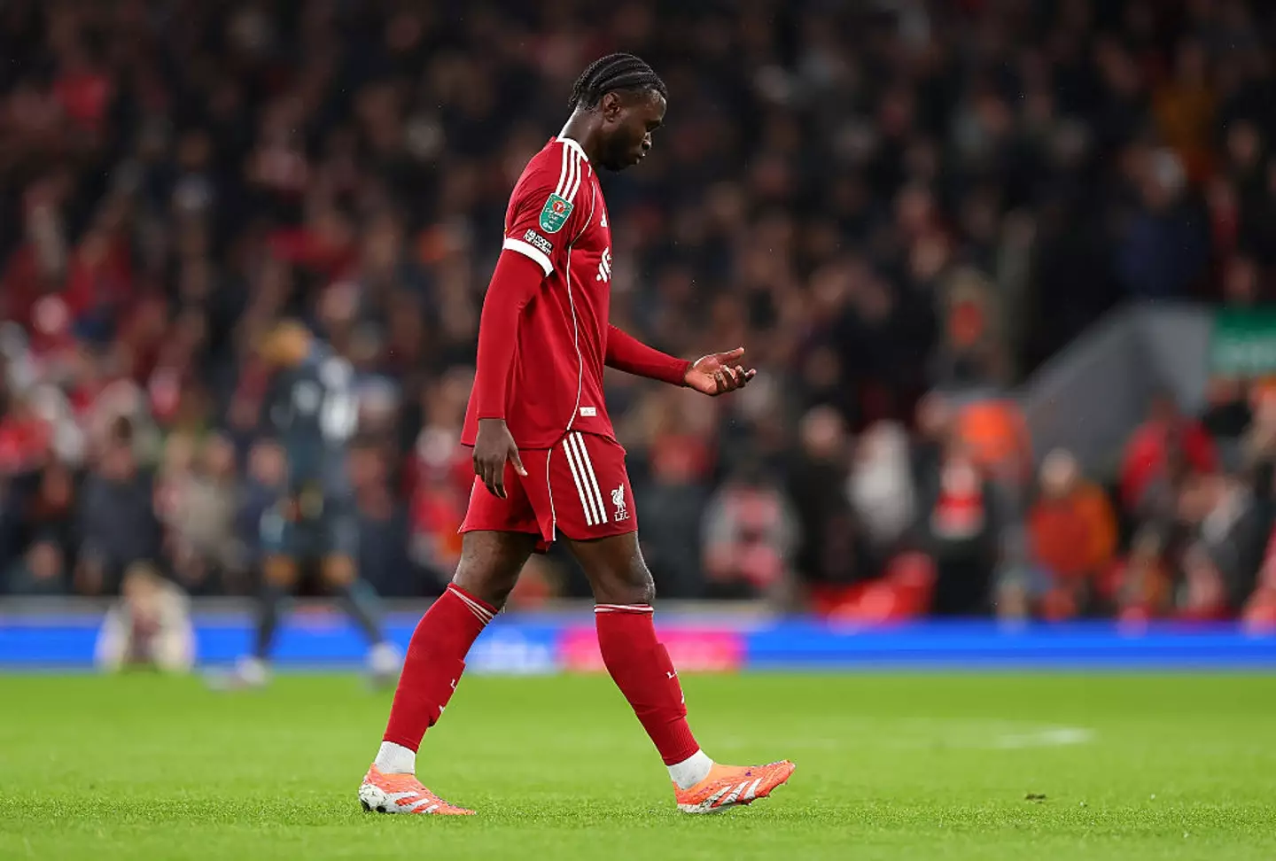 Amara Nallo was sent off (Credit:Getty)