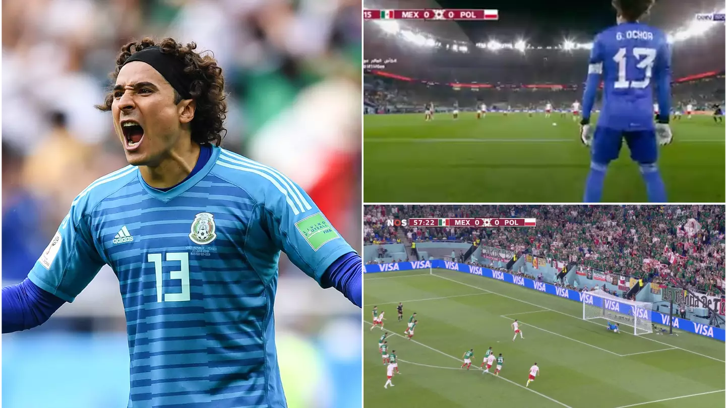 Guillermo Ochoa saves Robert Lewandowski's penalty, he is the World Cup king