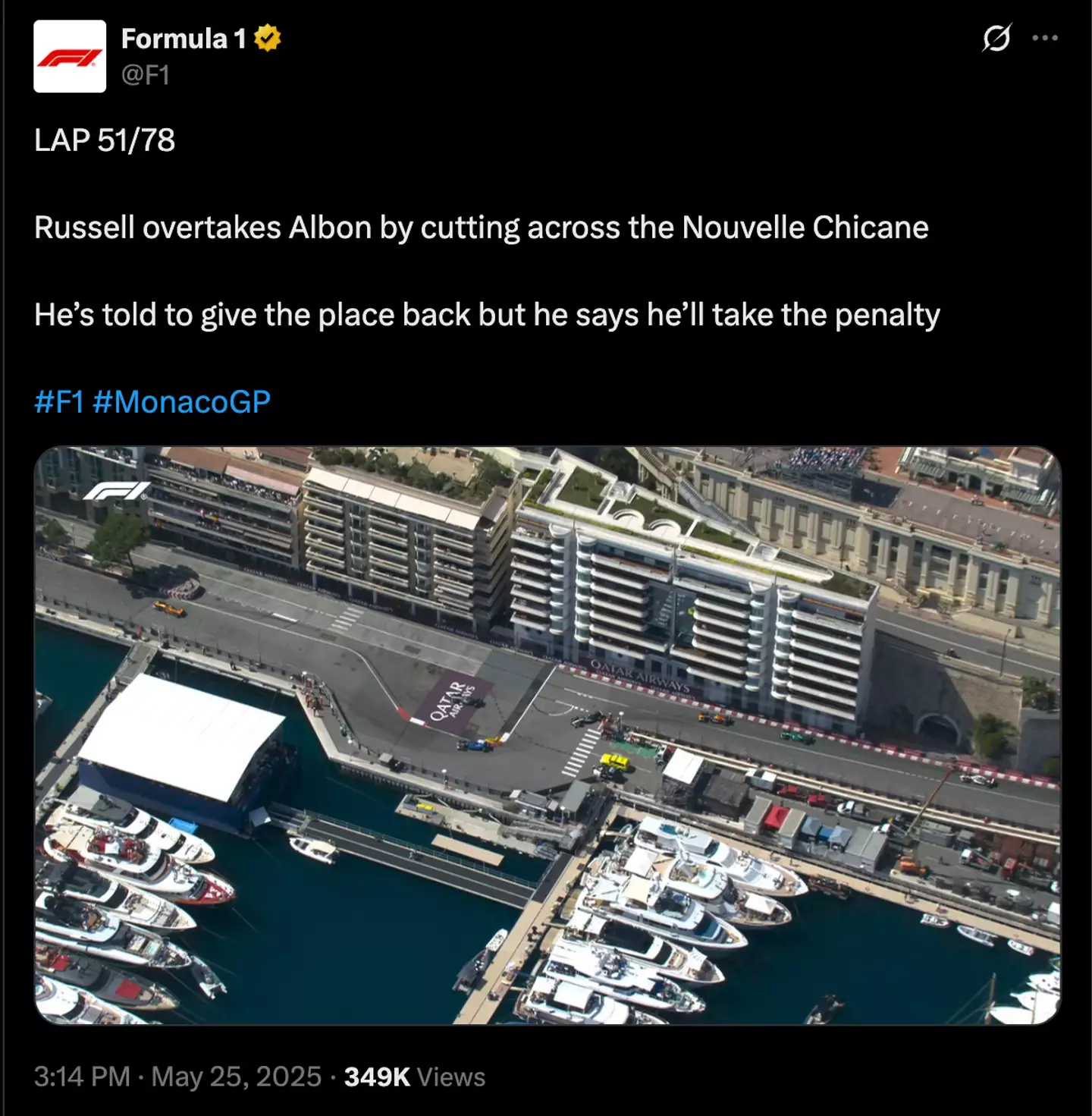 Image: Twitter/@F1
