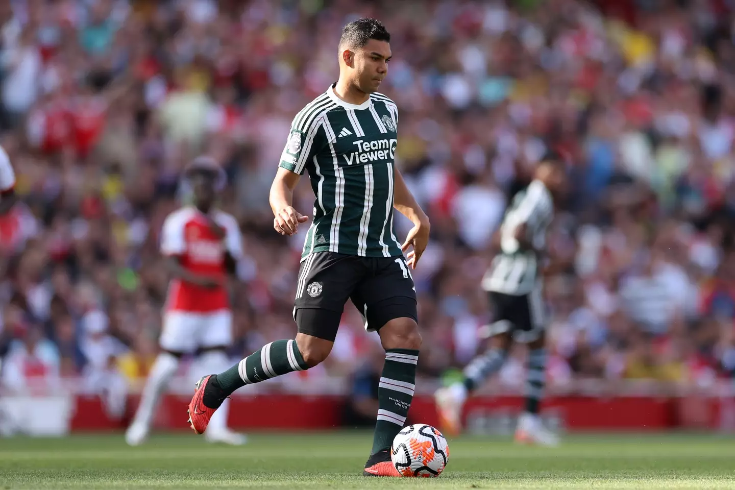 Casemiro in action for Manchester United. Image: Getty