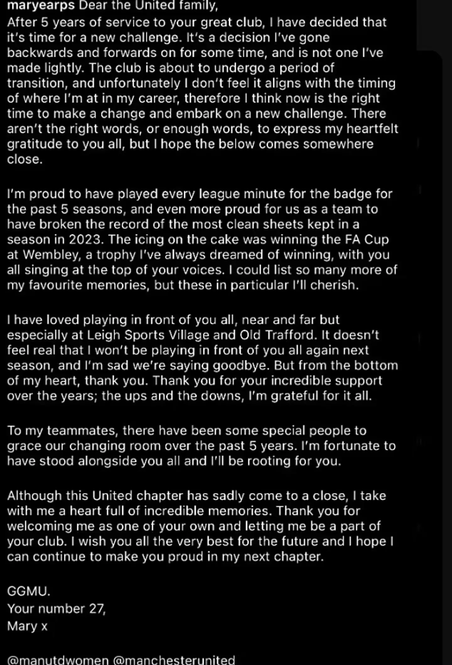 Mary Earps will become the highest paid goalkeeper in the world at PSG (Instagram)