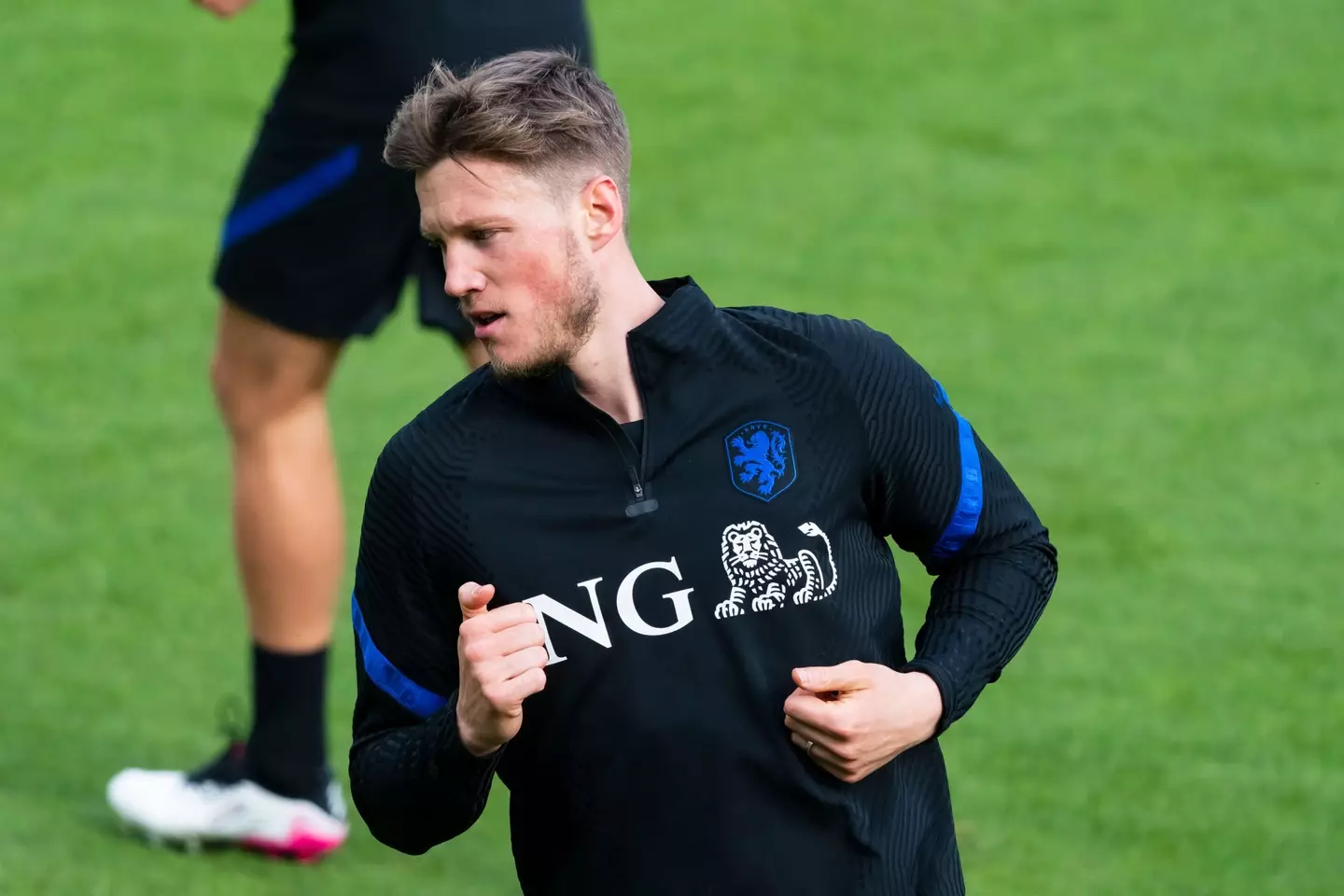 Weghorst in Dutch national team training. (Image